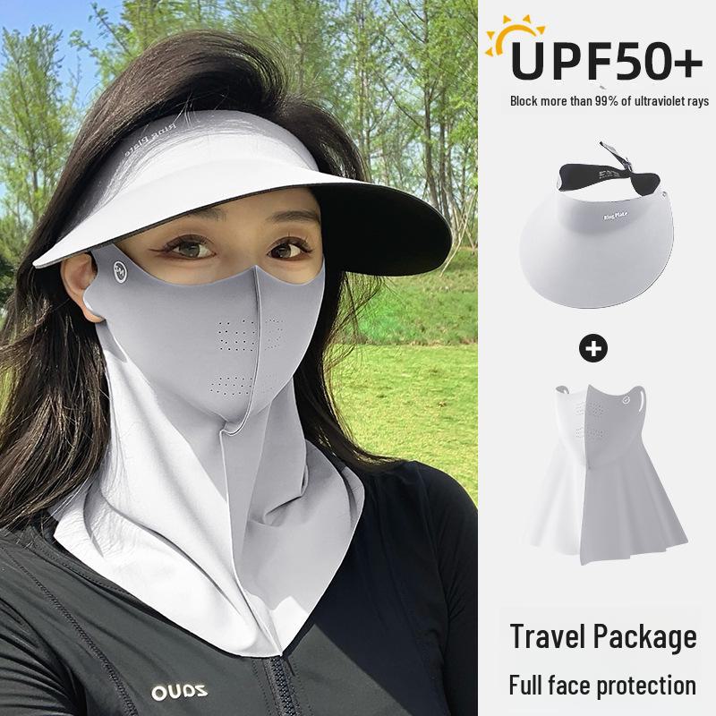 Женская бесшовная солнцезащитная шляпа: Большие поля, ажурный верх для езды на велосипеде весной и летом