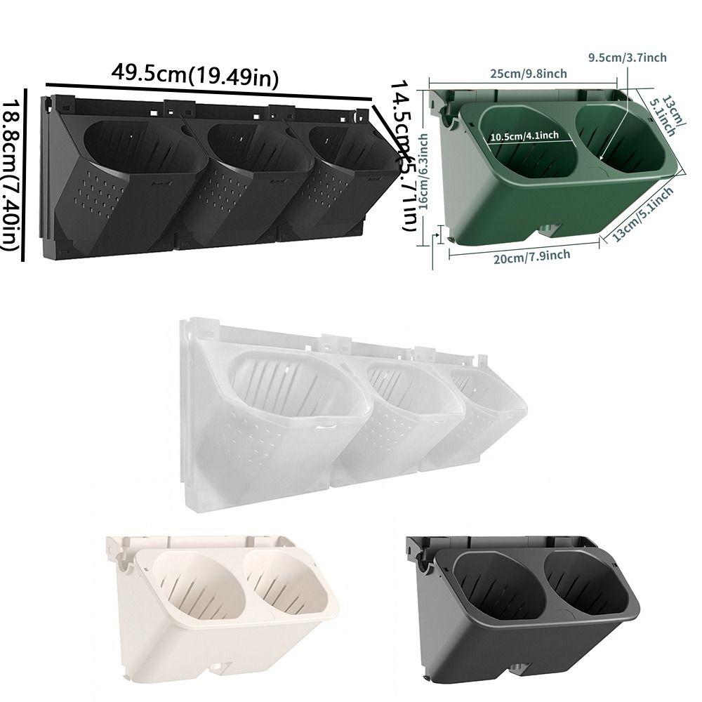 Plastic Wall Flowerpot Self Watering Planting Box Vertical Planter  Vertical Garden