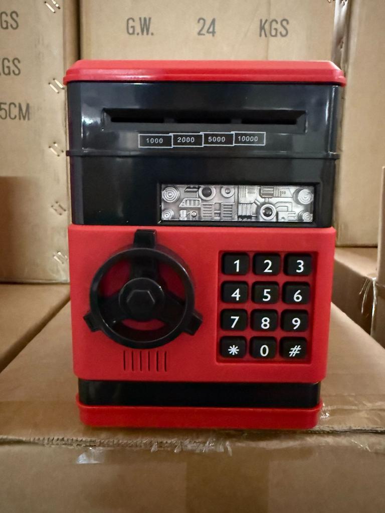 Детский мультяшный кодовый ящик копилка банкомат сейф шкаф музыкальный автоматический копилка для денег машина для внесения игрушки