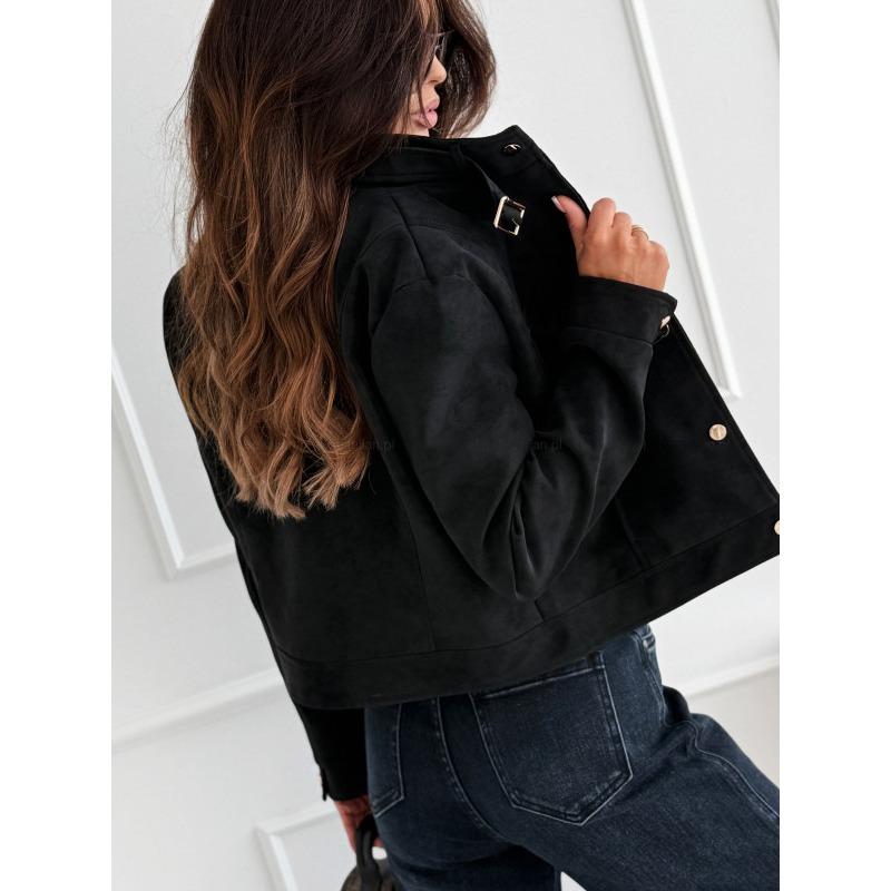 DAFIFY Женская мода повседневная однотонная принтованная куртка и пальто с длинным рукавом и воротником-стойкой на осень-зиму