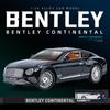 1/24 Bentley Continental GT Model Car, Alloy Diecast Collectible Pull Back Car Toy, with Sound and Light, Door Can Be Opened for Boys Girls Gift