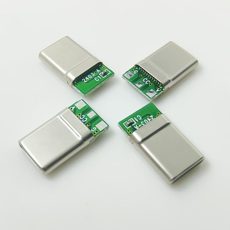 Type-C 3P Male Stretch Shell A5CC Protocol Pins for Laptop Power Adapter Fast Charging Plug
