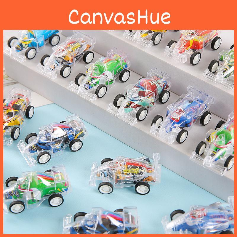 Mini Simulation Inertial Transparent Double Layer Graffiti Car Toy Children