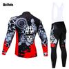 Spring Mountain Bike Jersey Long Sleeve Short Sleeve 9D Gel Cycling Pants Suit Men Zipper Cycling Jersey Set