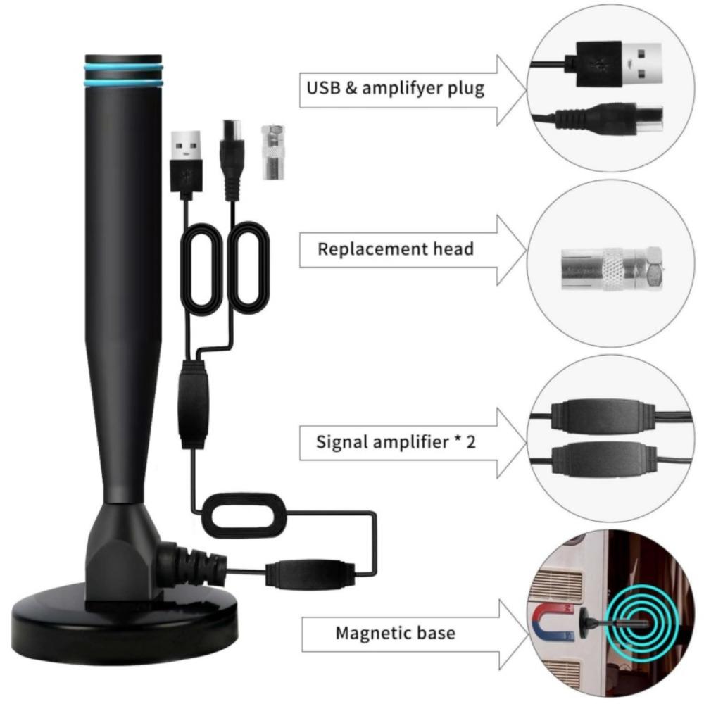 2025 Новая комнатная цифровая ТВ-антенна Антенна наземного вещания Мини HDTV-антенна Антенна DV B-t2