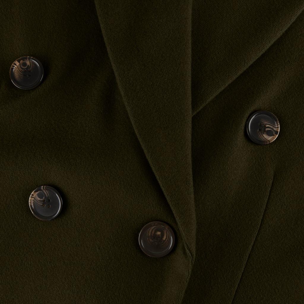 Женское модное универсальное твидовое пальто, однотонный двубортный пиджак с длинными рукавами