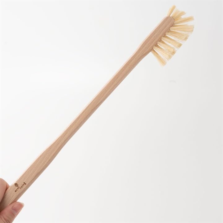 EcoLiving Щетка для бутылок с длинной ручкой Деревянная щетка для бутылок для чистки бутылок для воды
