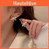 Holiday Festive Earrings With Glittering Snowflake And Deer Motifs For Women
