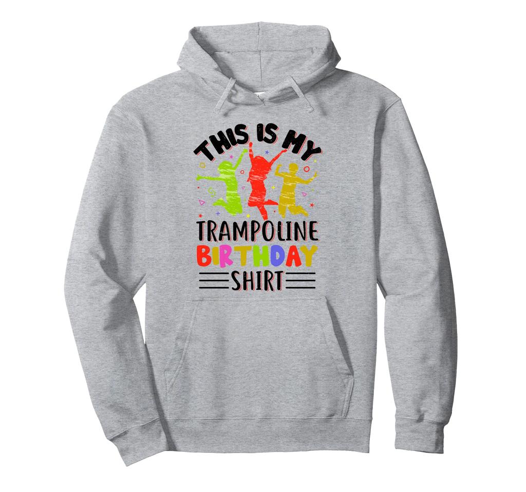 Trampoline Lover Birthday Party Jump Celebration Kids Hoodie