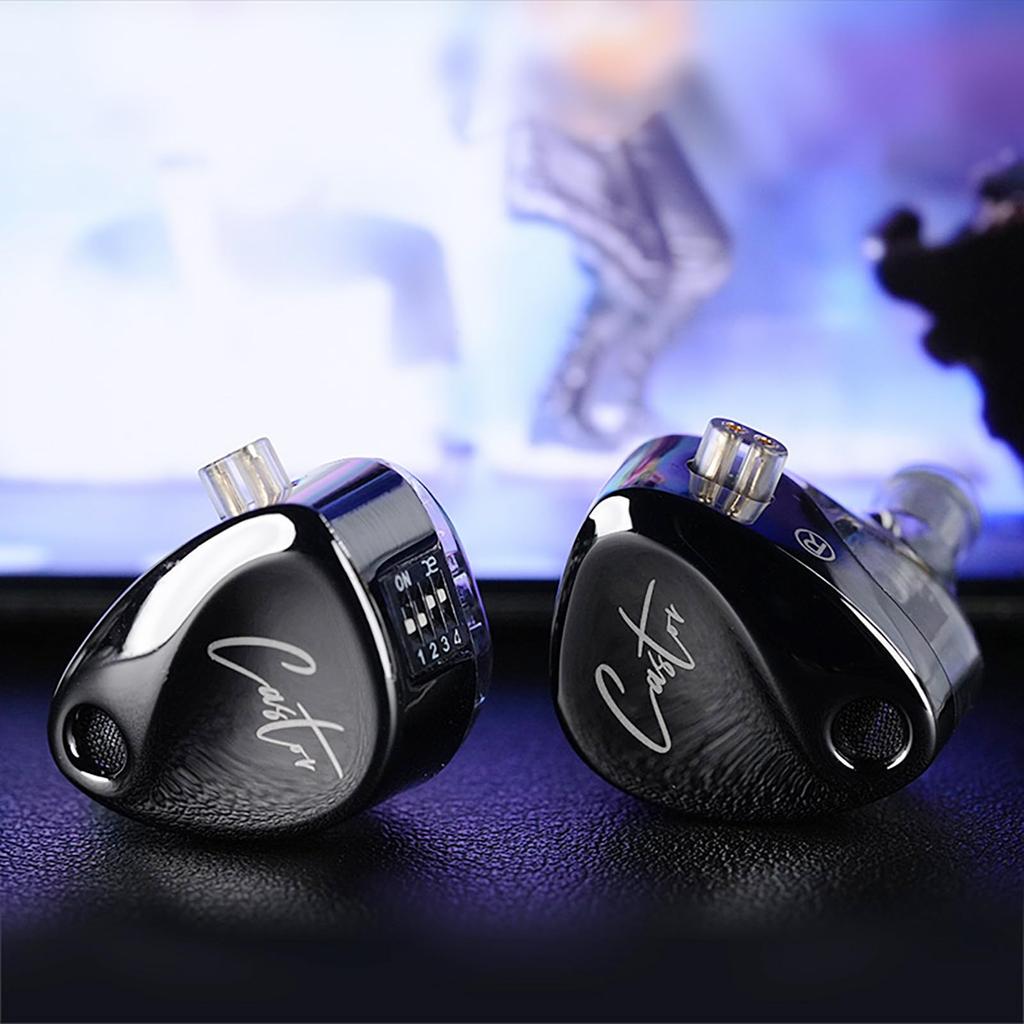 LINSOUL KZ Castor Tuned Dual-Driver Earphones Powerful Earbuds That Challenge All HIFI Industry Flagships, Re-cableable Design, 3D Printed Shells,