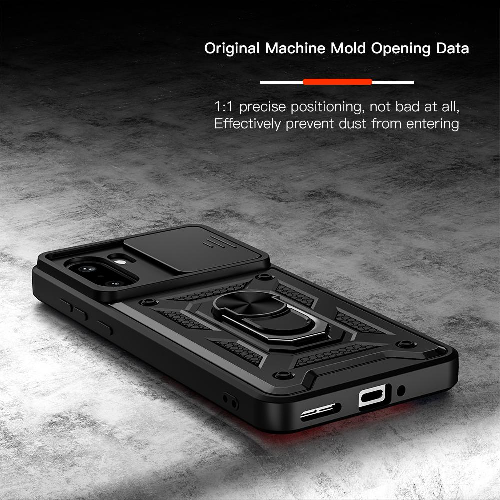 KEYSION Ударопрочный бронированный чехол для OnePlus 15R с кольцом-подставкой и защитой шторки камеры, задняя крышка телефона для OnePlus 1+ Ace 6 6T