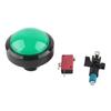 60mm Big Convex Button 2‑Foot Switch Button with LED Light for Crane Machine Game ConsoleRed