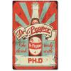 Винтажная жестяная вывеска Dr Pepper, Ретро металлическое настенное украшение для домашнего бара