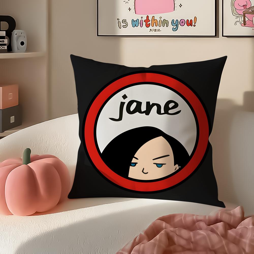 Witty Satirical American Cartoon DDaria Cushion Cover Pillowcase Short Plush Invisible zipper Room Sofa Cushion Cover