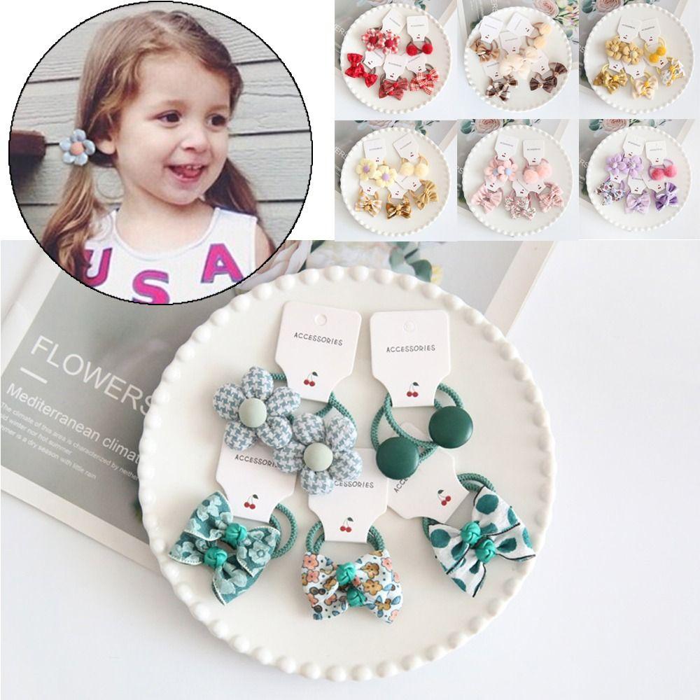 10 шт. милые резинки для волос бант детские резинки для волос для девочек эластичная резинка