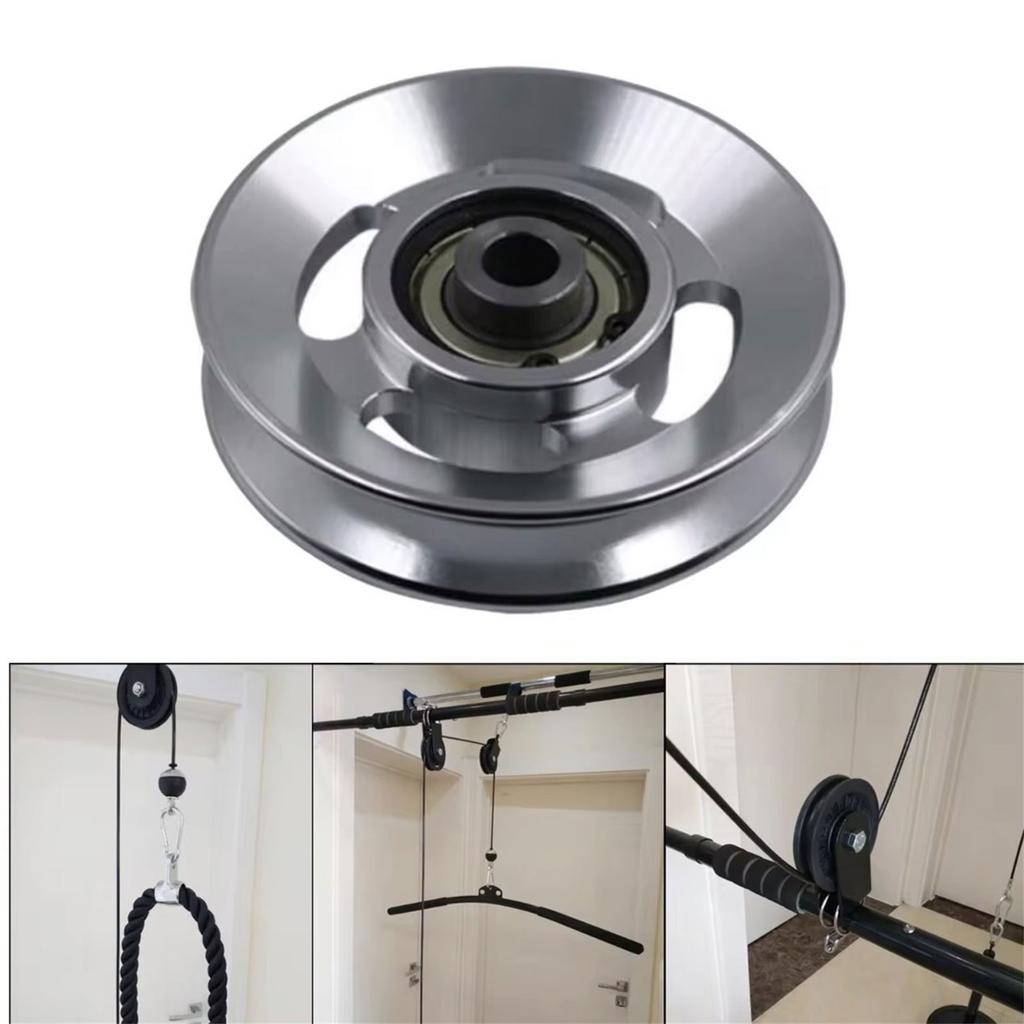 Круглый кабельный блок, блок с вращением на 360 градусов для веревки, DIY, тренажерный зал, фитнес-оборудование, кабельный тренажер, катушка для стального троса
