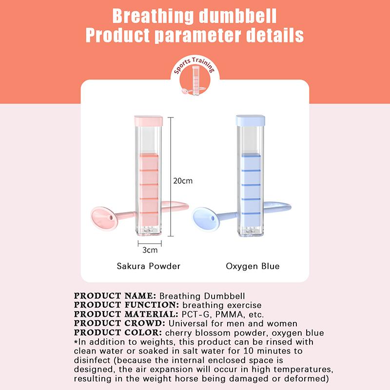 Тренажер для дыхательных упражнений – Тренажер для мышц живота и Улучшитель емкости легких, Подходит для мужчин, женщин и взрослых