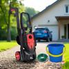 290 Bar Powerful Pressure Washer with Aluminium Pump, Foam Sprayer and Hose Reel
