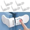 5PCS Children Protection Drawer Lock Anti-Pinching Hand Cabinet White Locks Cabinet