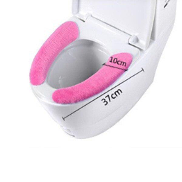 Washroom Washable Sticky Toilet Mat Seat Cover Pad Household Soft Plus Cashmere Toilet Seat Cover