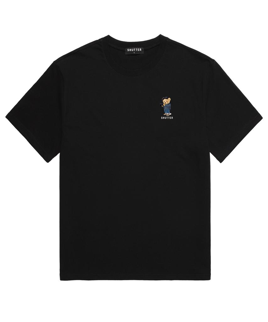 SHIRTER Mini Bear Short Sleeve T-Shirt (Ss038) Black