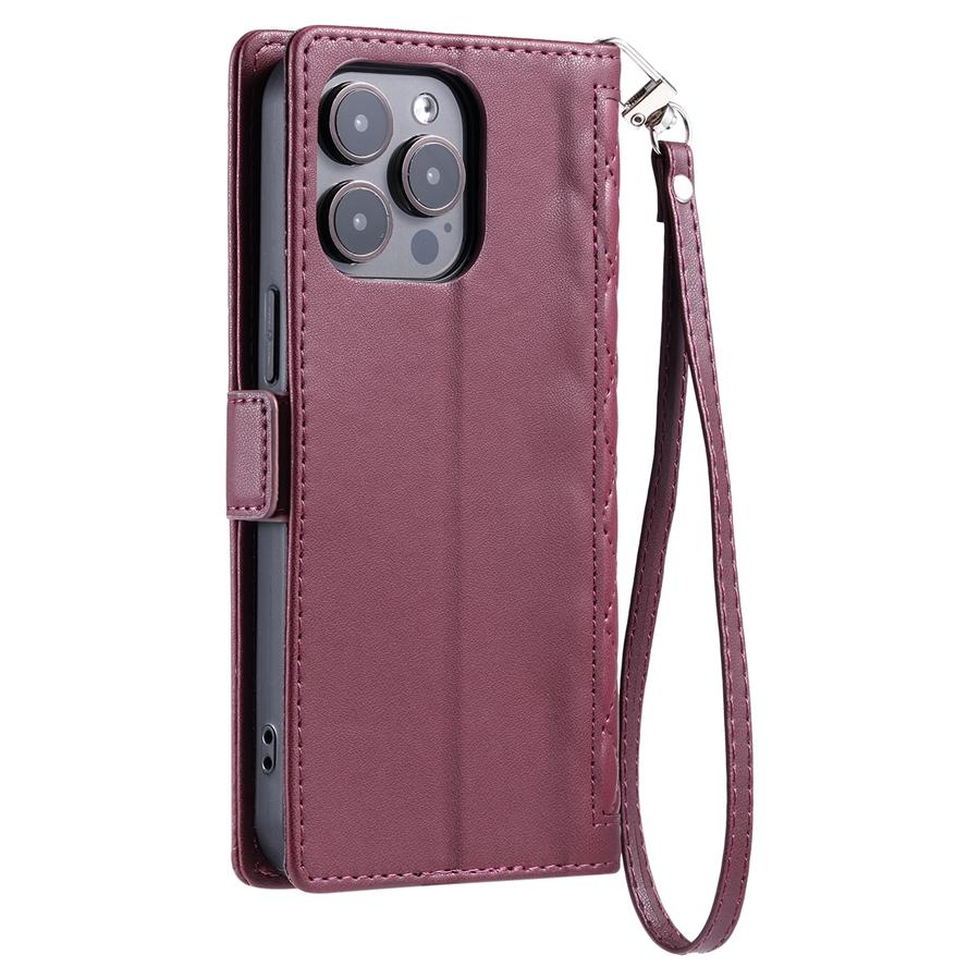 Чехол-книжка с подставкой и отделениями для карт, ремешок на запястье для iPhone 16, 15, 14, 13, 12, 11, 16e, 13, Pro, Max, 16, Pro, XR, 7, 8, Plus, SE, чехол-кошелек для телефона