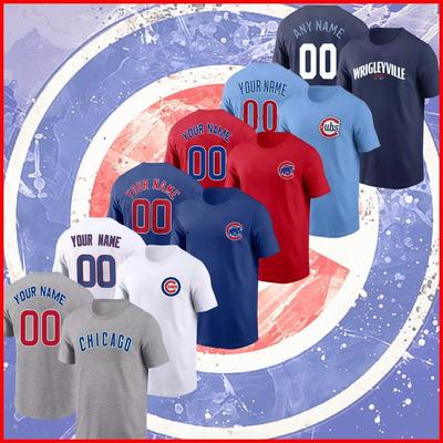 ГОРЯЧАЯ РАСПРОДАЖА - Персонализированное имя и номер Chicago Cubs, на заказ, 2025, фанатское, БЫСТРАЯ ДОСТАВКА