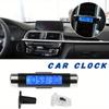 Мини-автомобильный температурный монитор с часами - цифровой термометр с подсветкой дисплея, крепление на автоматический воздуховод