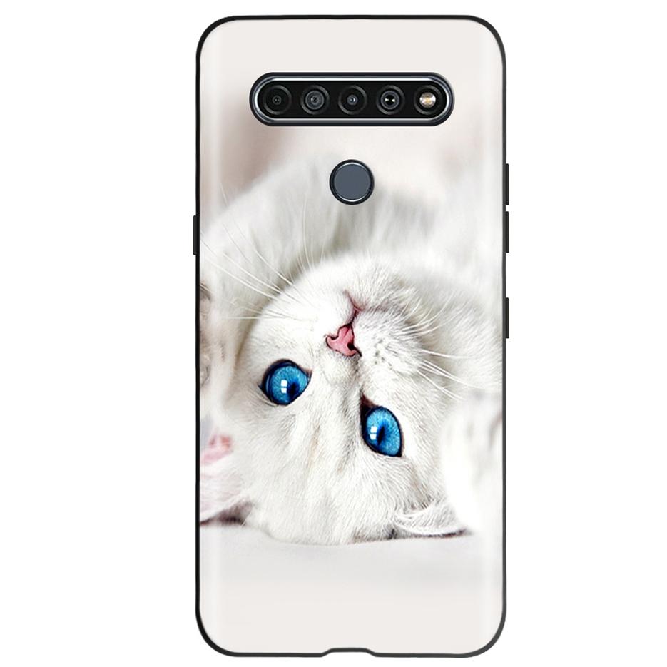 Чехол для LG K61 2020 Милый Кот Бабочка Мягкий Силиконовый Ударопрочный Чехол для Телефона Для LG K61 K 61 Fundas Case LGK61 Coque 6.53'' Shell
