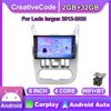 For Renault Logan Sandero 2009-2015 For Dacia Duster 2010-2017 For Lada Largus 2012-2020 Button Knob Car Android Carplay 2+32GB