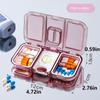 Rectangular Pill Splitter Box Frosted Weekly Pill Case  Multi Grid Split Package