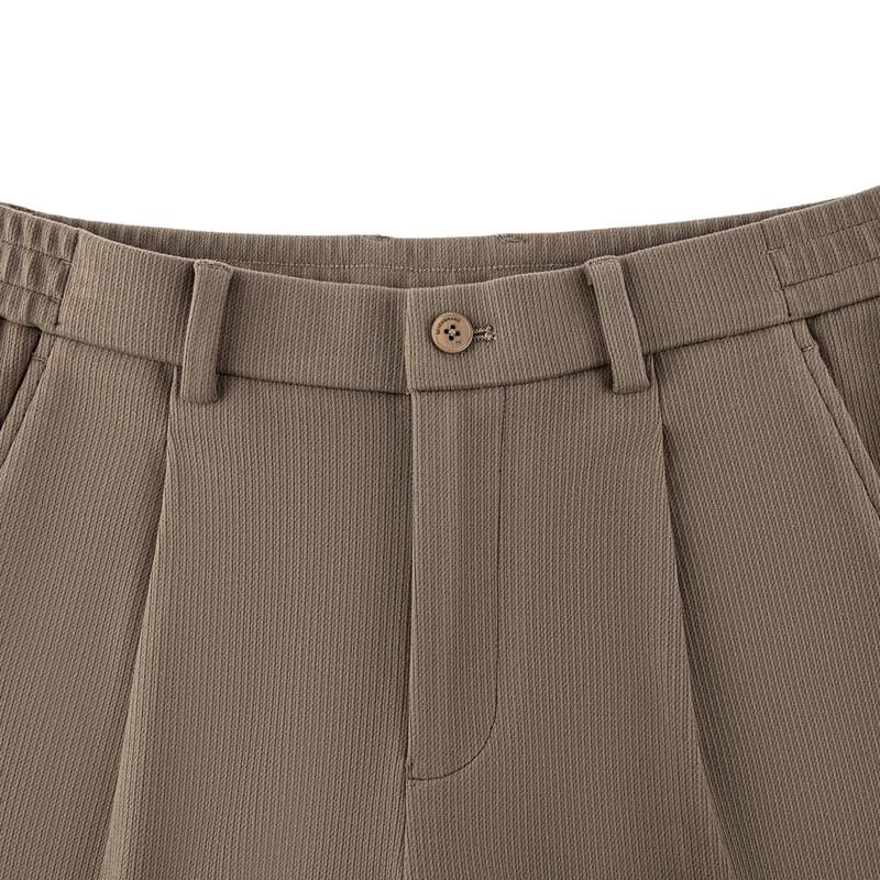 SEVEN Men's Brushed Interior Casual Elastic Waist Straight Pants
