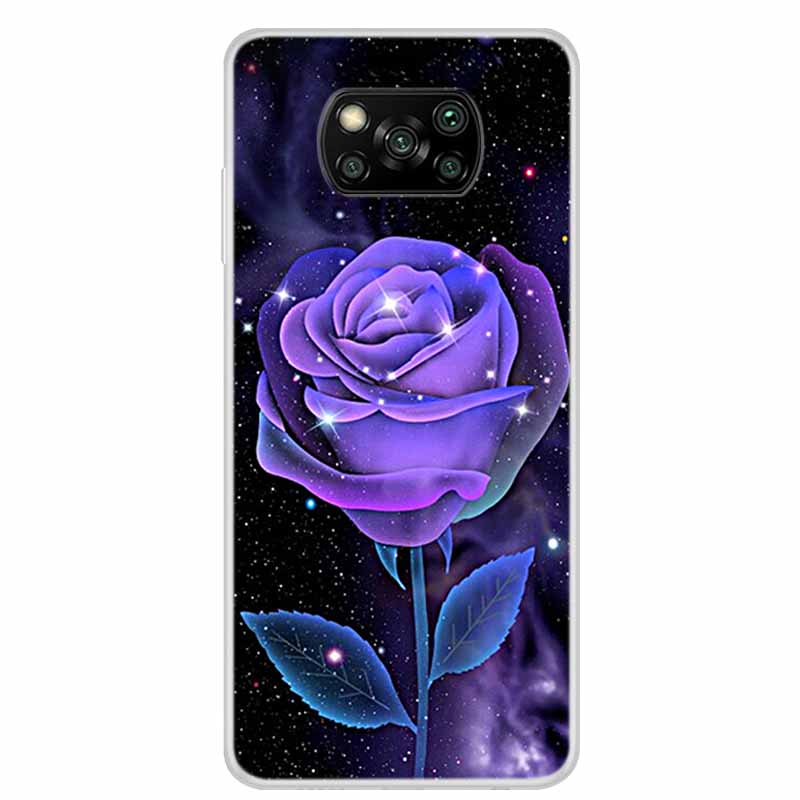 Чехол для Poco X3 Pro X3 NFC 6.67" Прозрачный Мраморный Мягкий ТПУ Силиконовый Задний Чехол для Телефона Xiaomi Poco X3 NFC Ударопрочный Fundas