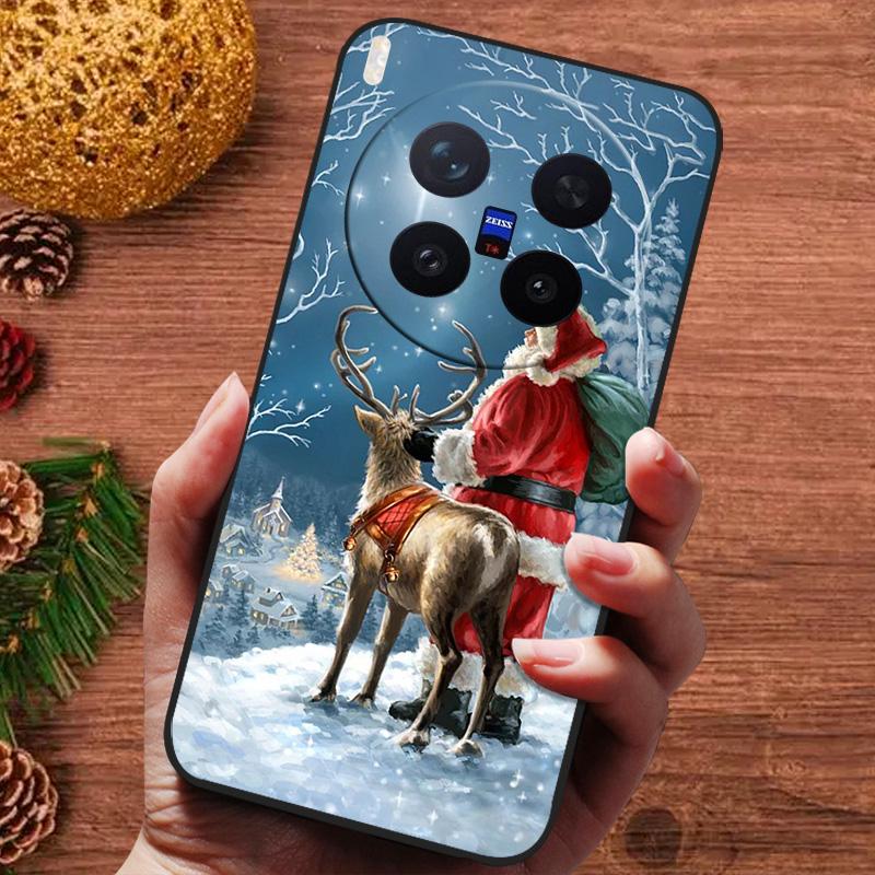 Рождественский painted чехол для Vivo X300 Pro Case V2502A Силиконовый мягкий чехол для телефона для Vivo X300 5G V2509A Capa 2025 Новый Fundas