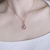 Swarovski Fantasize Светло-розовый Кристальный кулон в форме груши Женское ожерелье Rose-Gold 5231334