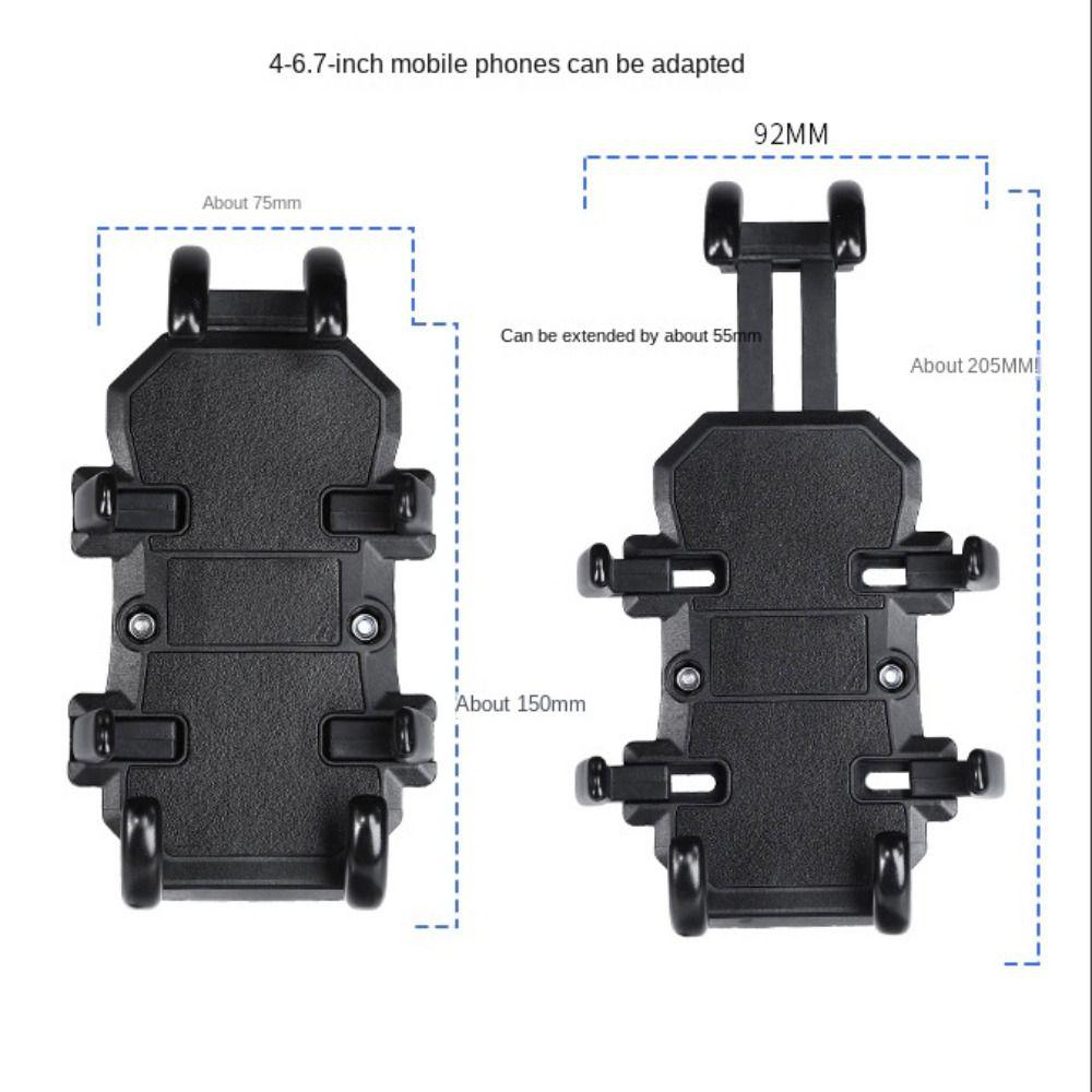 Vibration Damper Motorcycle Phone Holder Plastic Phone Holder 4.7-7.1 Inch Mobile Phone