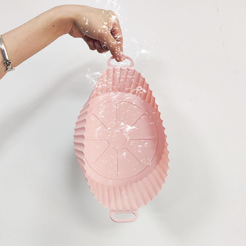 Air Fryer Baking Pan Soft Silicone Material Roast Chicken Baking Pan Potato Baking Pan Pizza Organizer