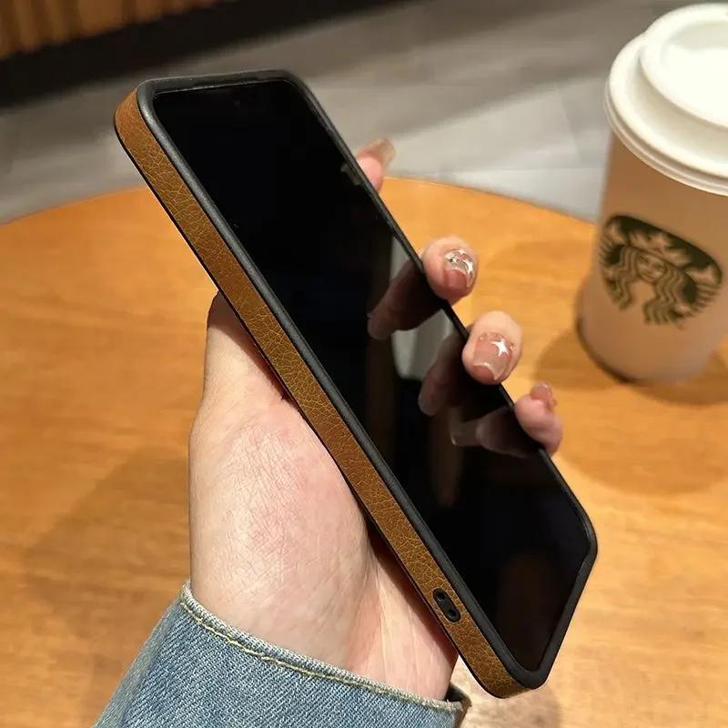 Высококачественный кожаный чехол для телефона из коровьей кожи для Samsung Galaxy S26 Ultra S25 S24 S23 S22 A57 Защита объектива камеры Роскошный мягкий чехол