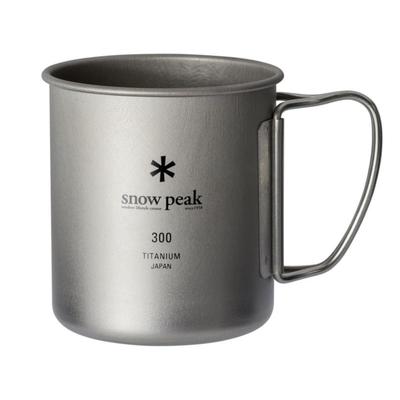 Snow Peak Титановая одинарная 300 мл для кемпинга на открытом воздухе Кружка, Вместимость, MG-142, Легкая,