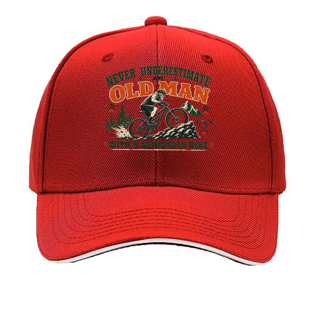 Vintage Mountain Biker Old Unisex Quote Hip Hop hat Fashion Outdoor Sports Sandwich Baseball Cap