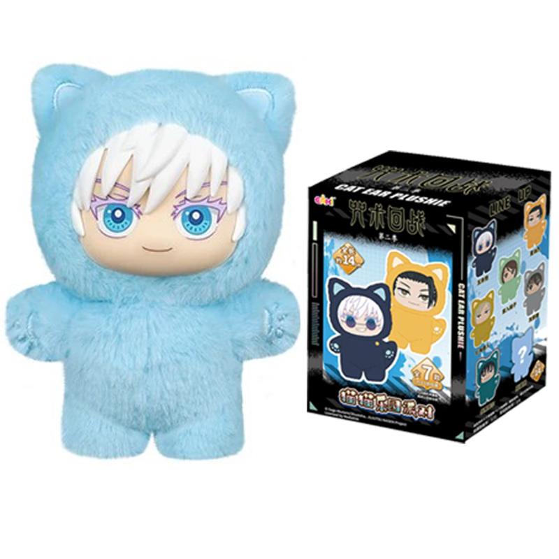 Новая серия плюшевых фигурок Jujutsu Kaisen 2 с кошачьими ушками, мисти-бокс, аниме-фигурка, украшение комнаты, коллекция, детская плюшевая игрушка, подарок