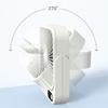 Portable Magnetic Travel Fan 8-24H Runtime Rechargeable and Plug-In Table Fan Small Personal Fan