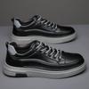 Men's Shoes Business Casual Leather Shoes Men's Soft Sole Non-slip Trend Versatile White Shoes Low-top Board Shoes
