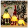Festival Ornaments Decoration Celebration Gift Old Man Rudolph Glowing Elf Dwarf Goblin Lights Doll