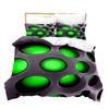 3D Digital Printing Three-Piece Bedding Hole Quilt Cover