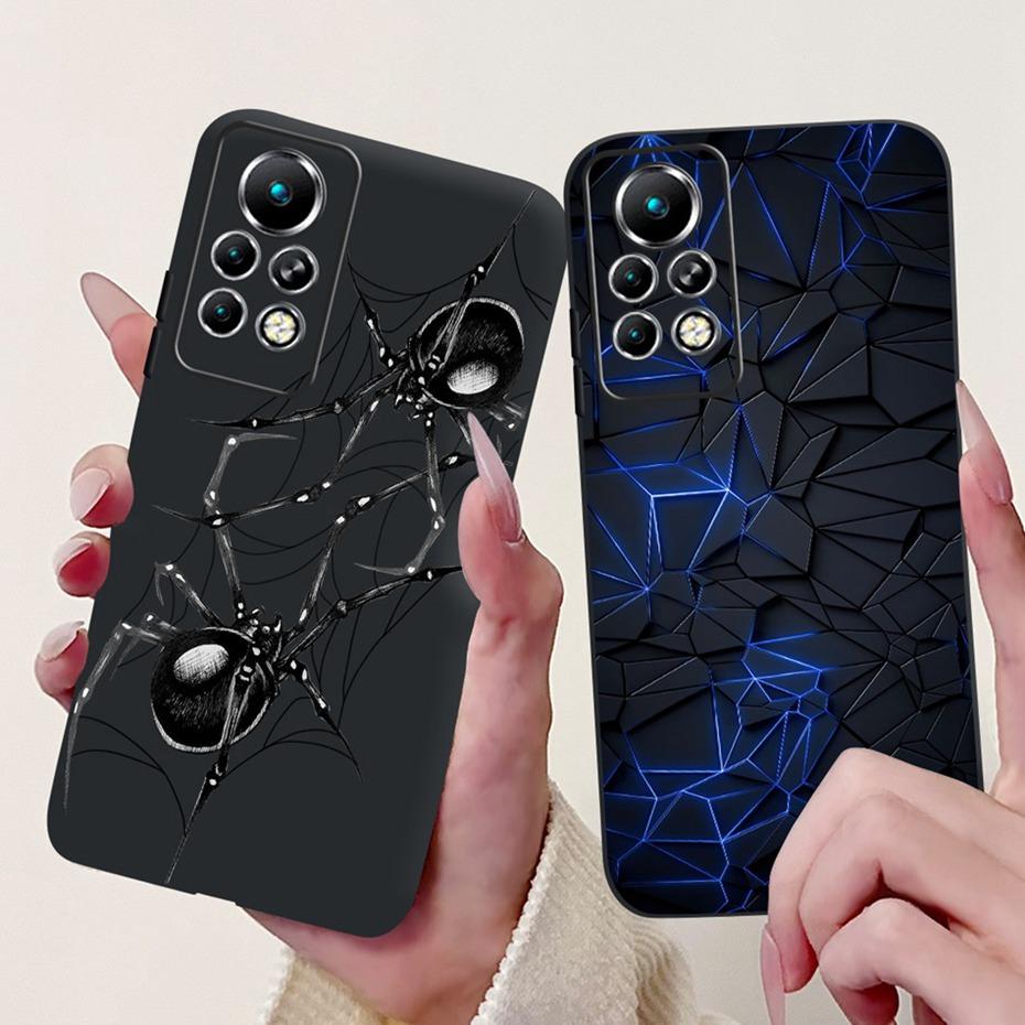 Новый дизайн чехла для телефона для Infinix Note 11 Pro 11S X697 X698 X663 Черный силиконовый мягкий задний чехол для Infinix Note11 11S 11Pro