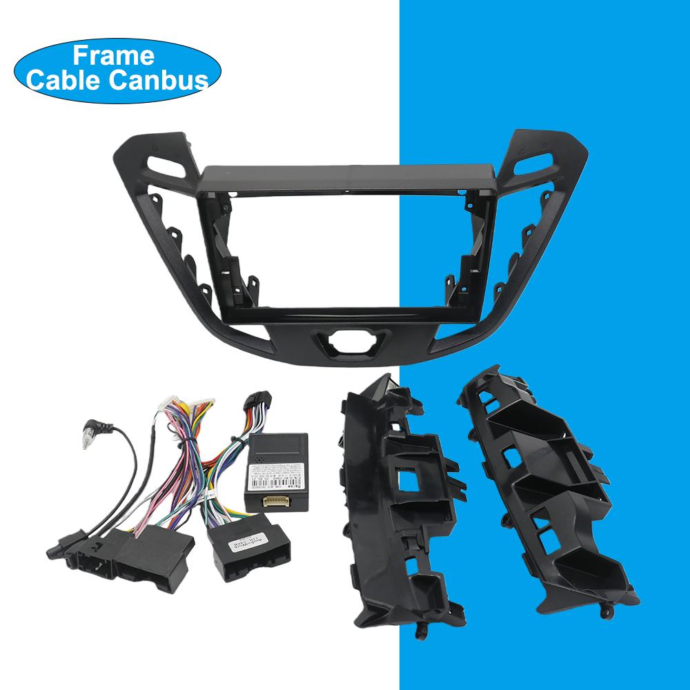 For FORD Transit Tourneo 2017 Car Android Radio Frame Fascia Stereo Panel Harness Wire Canbus Box Dashboard Mount Kit