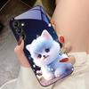 Милый маленький зеленый песик для Samsung Galaxy A14 4G 20 30 52 20S 21S 22 A32 33 34 42 50 51 53 54 70 71 72 73 5G Стеклянный чехол для телефона