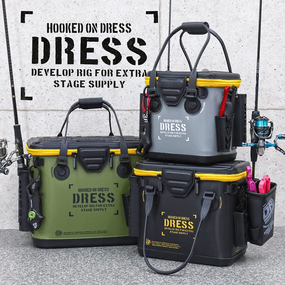 ПЛАТЬЕ Рыболовное ведро микро черное/оранжевое с сетчатым карманом 12 л держатель для удилища EVA Водонепроницаемый контейнер для хранения Сумка для снастей