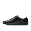 [Clarks] Кожаные кроссовки, Brodin Lace, Легкие, Удобные для ходьбы, Мужские, Черный/Черный, Размер 25,5 см